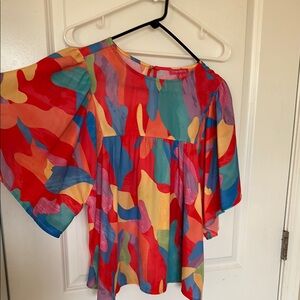 Colorful Abstract Women's Top
